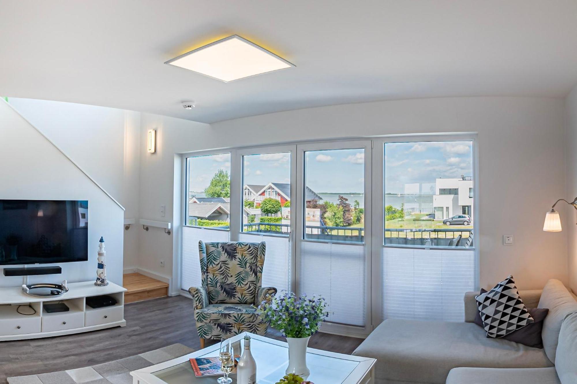 Maisonette Fewo Ostseeflair erste Wasserreihe, Panoramablick, by Seeblick Ferien Olpenitz Exterior foto