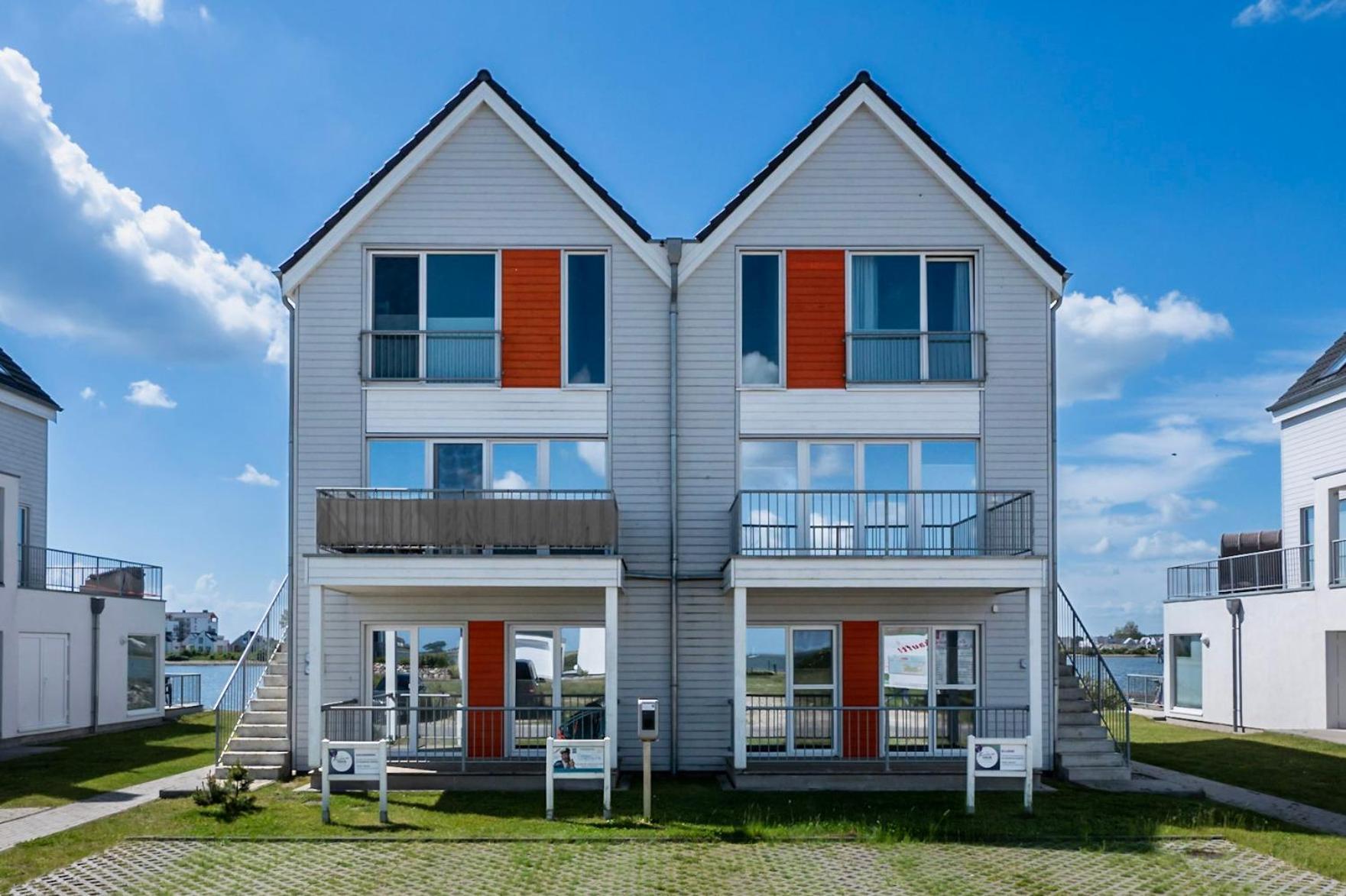 Maisonette Fewo Ostseeflair erste Wasserreihe, Panoramablick, by Seeblick Ferien Olpenitz Exterior foto