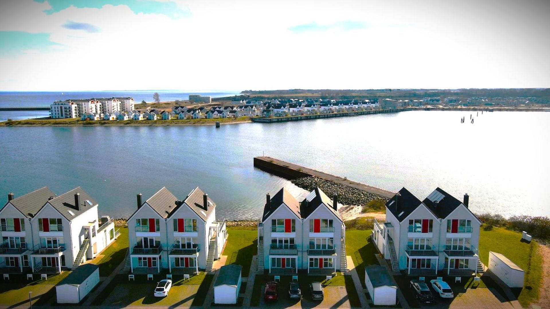 Maisonette Fewo Ostseeflair erste Wasserreihe, Panoramablick, by Seeblick Ferien Olpenitz Exterior foto