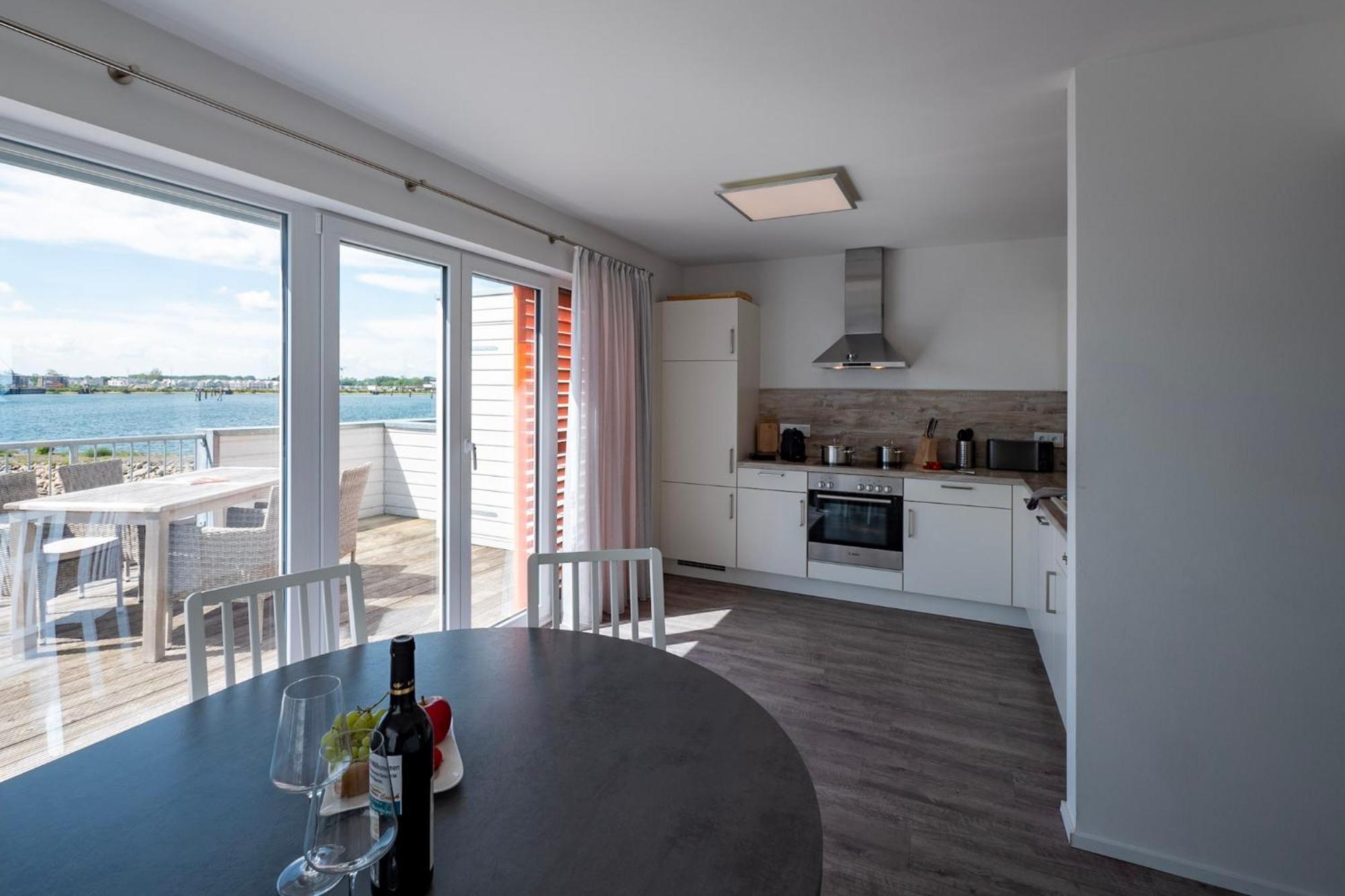 Maisonette Fewo Ostseeflair erste Wasserreihe, Panoramablick, by Seeblick Ferien Olpenitz Exterior foto