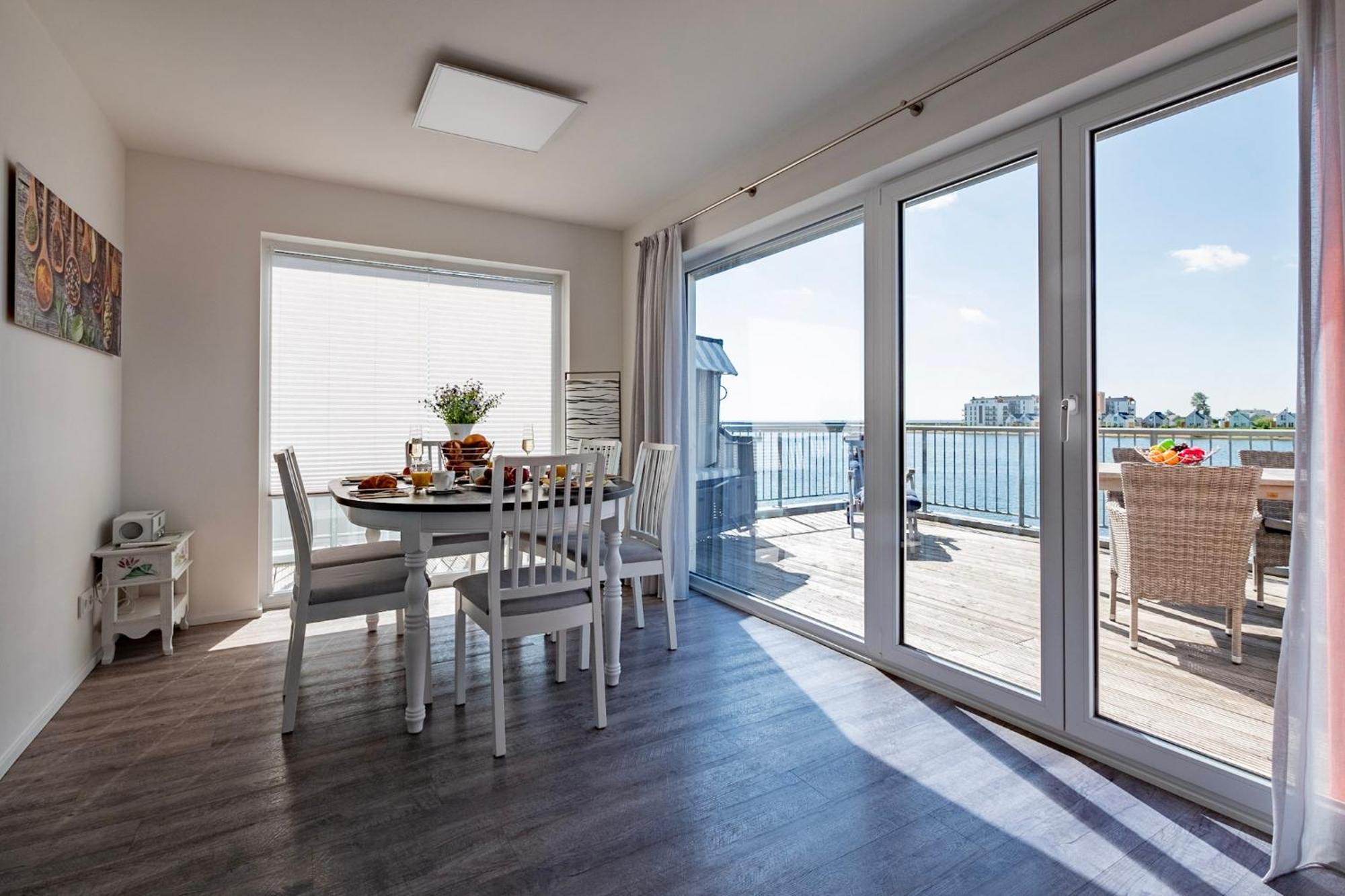 Maisonette Fewo Ostseeflair erste Wasserreihe, Panoramablick, by Seeblick Ferien Olpenitz Exterior foto