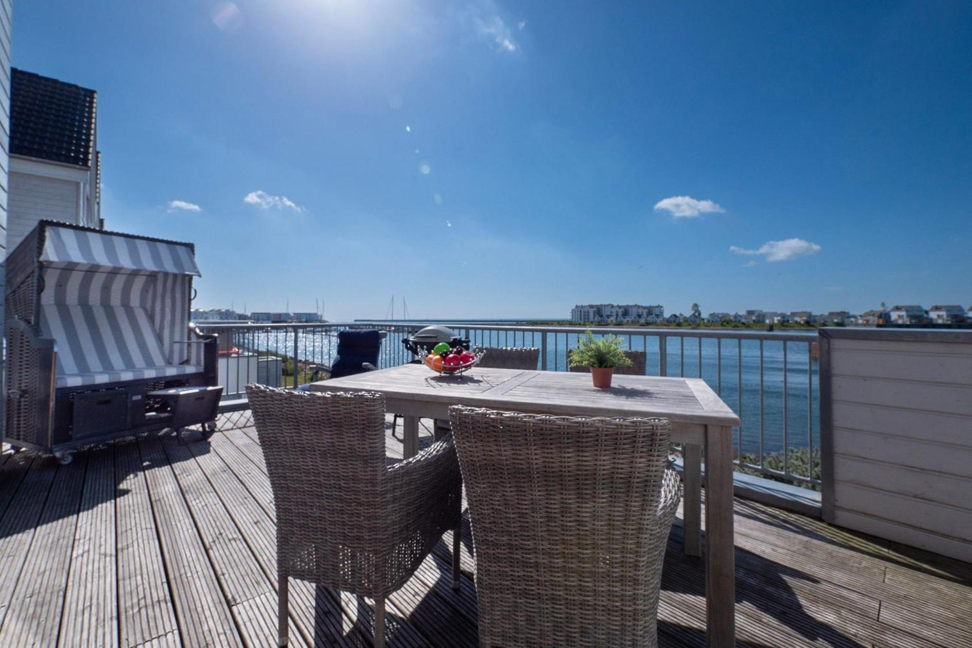 Maisonette Fewo Ostseeflair erste Wasserreihe, Panoramablick, by Seeblick Ferien Olpenitz Exterior foto