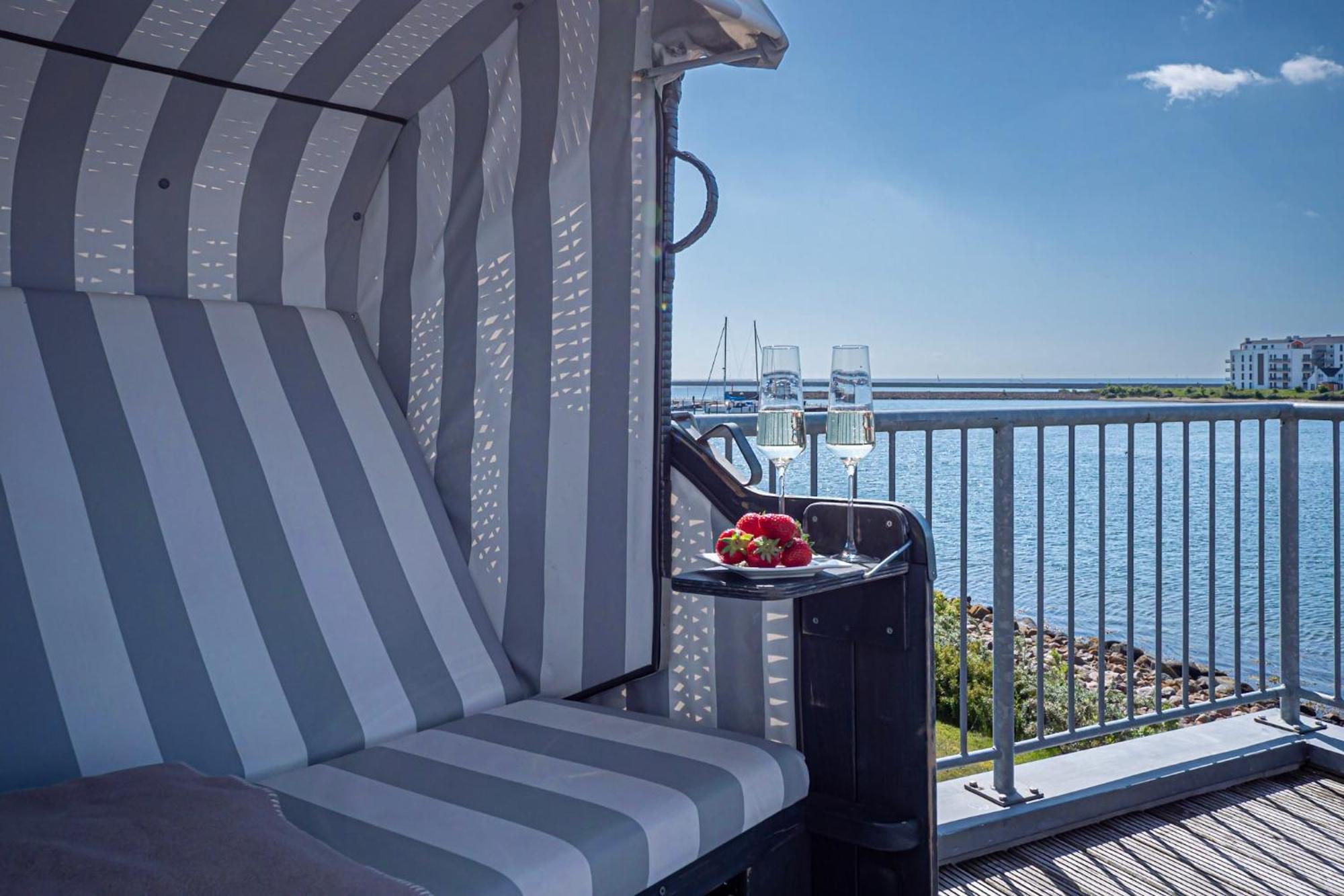Maisonette Fewo Ostseeflair erste Wasserreihe, Panoramablick, by Seeblick Ferien Olpenitz Exterior foto